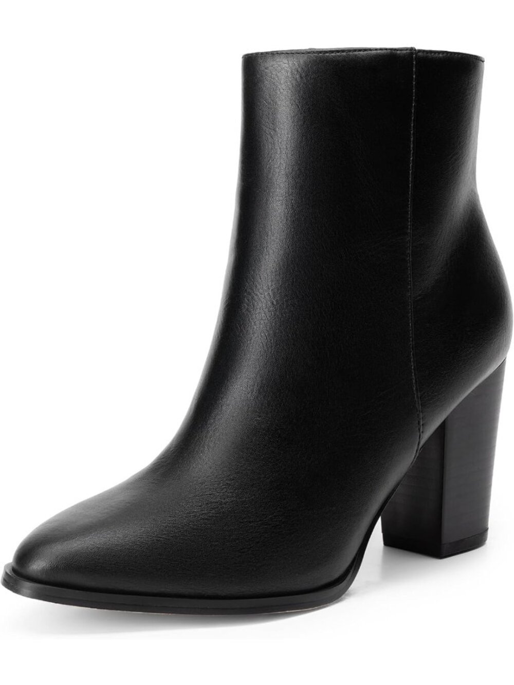 Stylish Women's Ankle Boots with Chunky Block Heel - Trendy Booties for Fall